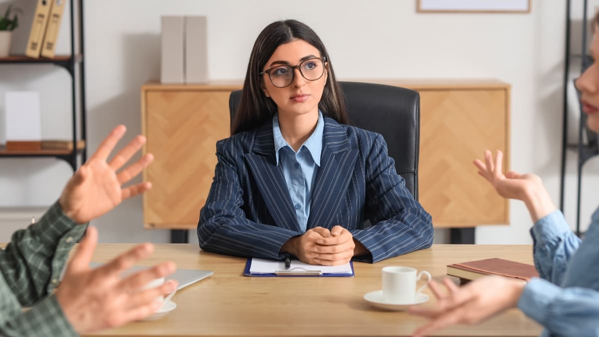 Sesion de mediacion laboral en el Colegio de Graduados Sociales de Madrid